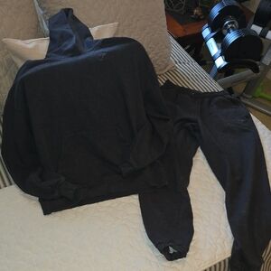 Gymshark Charcoal Sweatpants & Hoodie Set